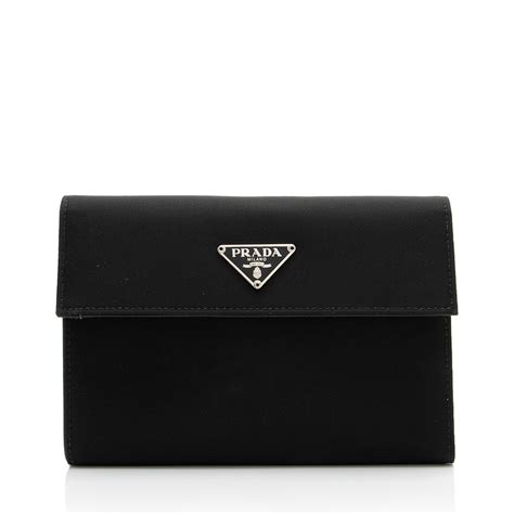 prada tessuto compact wallet|prada outlet wallet.